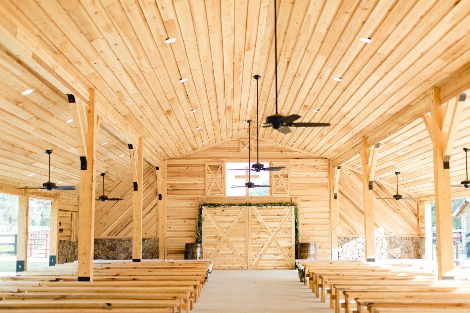 The covered wedding chapel at Alturia Farm